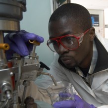 International Research Student using large reaction vessel